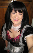 Kimberley in her favorite French Maid Outfit, taken 10/31/08 (Halloween :)