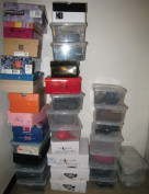 Kim McNelis Shoe Collection, Stair top landing #2 (32 more pairs)