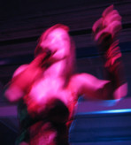 Storm Large in motion 1 at Red Dress PDX Party 2008