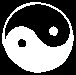 A Yin-Yang Graphic w/black background